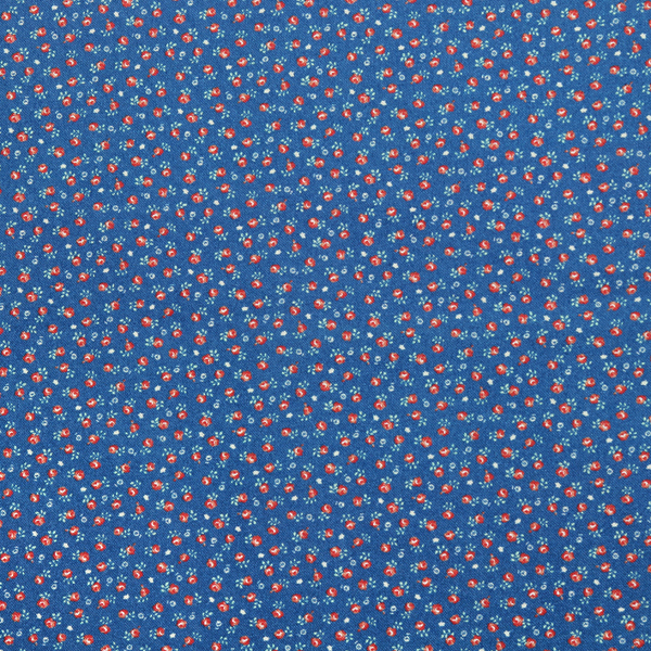 퀼트의시작은? 엔조이퀼트와 함께,[코튼프린트] DTP 블루아이비 플라워 시리즈 03 프린트원단 - 블루
