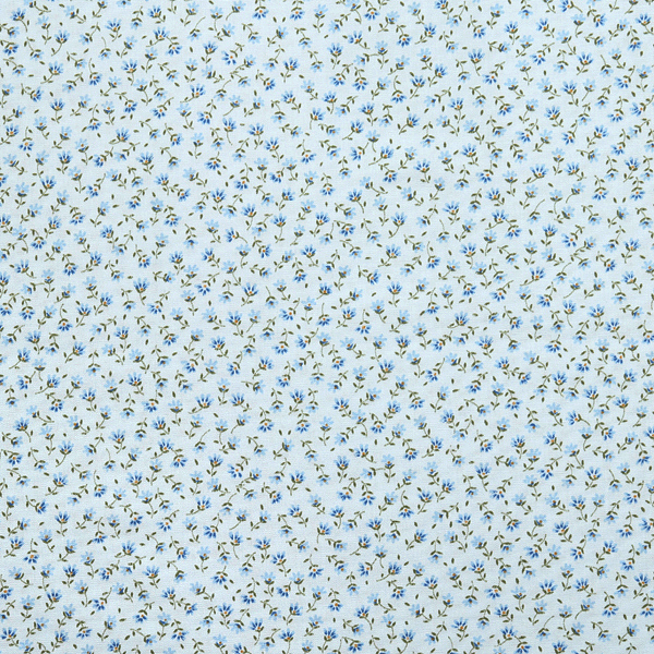 퀼트의 명가 엔조이퀼트,[세븐베리] 쁘띠 플뢰르 D3 프린트원단 - 블루