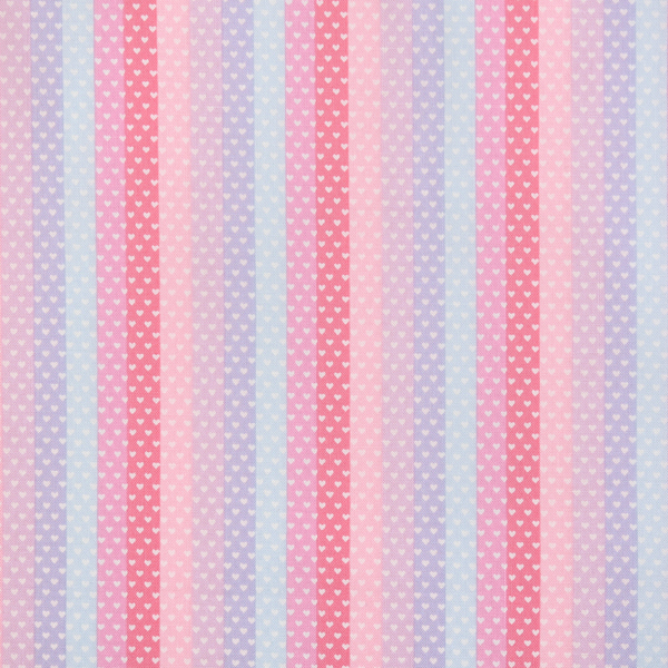 퀼트의 명가 엔조이퀼트,[코카] 파스텔 팝 스트라이프 시팅 프린트원단 - 핑크