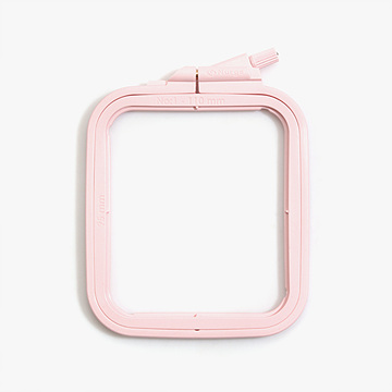 [너즈] 플라스틱 핑크 사각 수틀 - 9.5cm x 11cm (개)