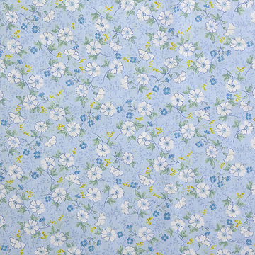 [다이와보] 포플린 피오레 컬렉션 10256 프린트원단 - 블루 (1/2Yd)