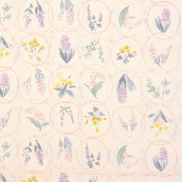 퀼트의시작은? 엔조이퀼트와 함께,[세븐베리] 일본 수입원단 꽃무늬 퀼트천 플라워 면원단 - 850393-D1