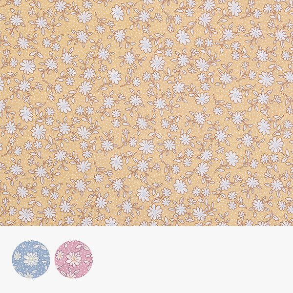 퀼트의시작은? 엔조이퀼트와 함께,[다이와보] 일본 수입원단 꽃무늬 퀼트천 플라워 면원단 - HS10502