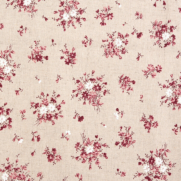 퀼트의시작은? 엔조이퀼트와 함께,린넨천 꽃무늬 퀼트 원단 가방원단 대폭원단 - 봄맞이꽃