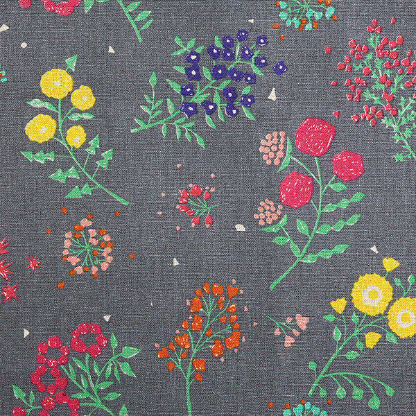 퀼트의시작은? 엔조이퀼트와 함께,[코카] 일본 수입 에치노 퀼트천 린넨 캔버스 꽃무늬 면원단 - EKX98030-30