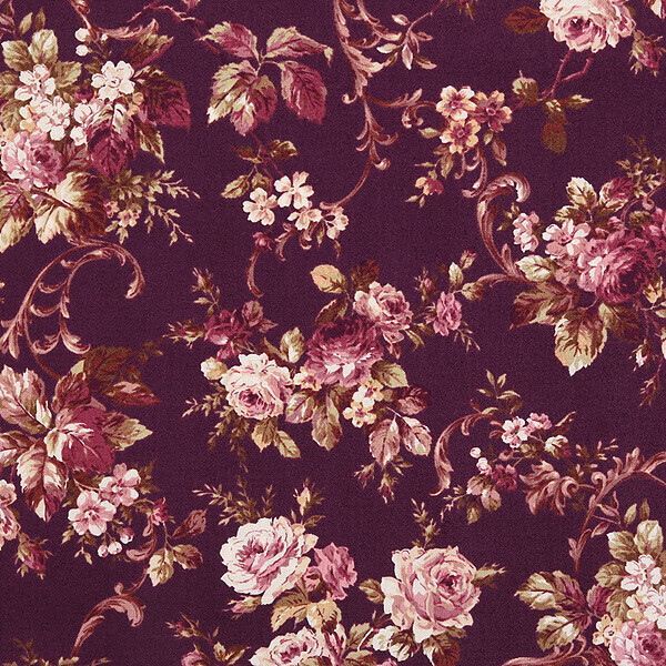 퀼트의시작은? 엔조이퀼트와 함께,[퀼트게이트] 일본 수입 퀼트천 꽃무늬 의류 면원단 - RU2460-12