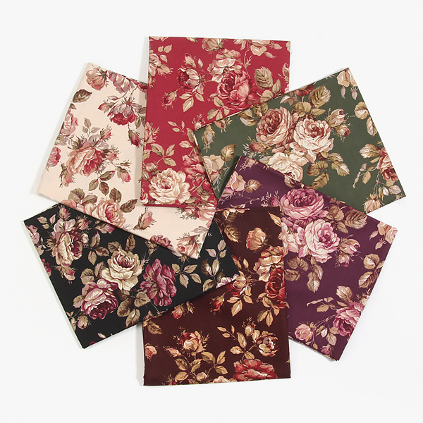퀼트의시작은? 엔조이퀼트와 함께,[퀼트게이트] 일본 수입 퀼트천 꽃무늬 의류 면원단 - RU2460-11