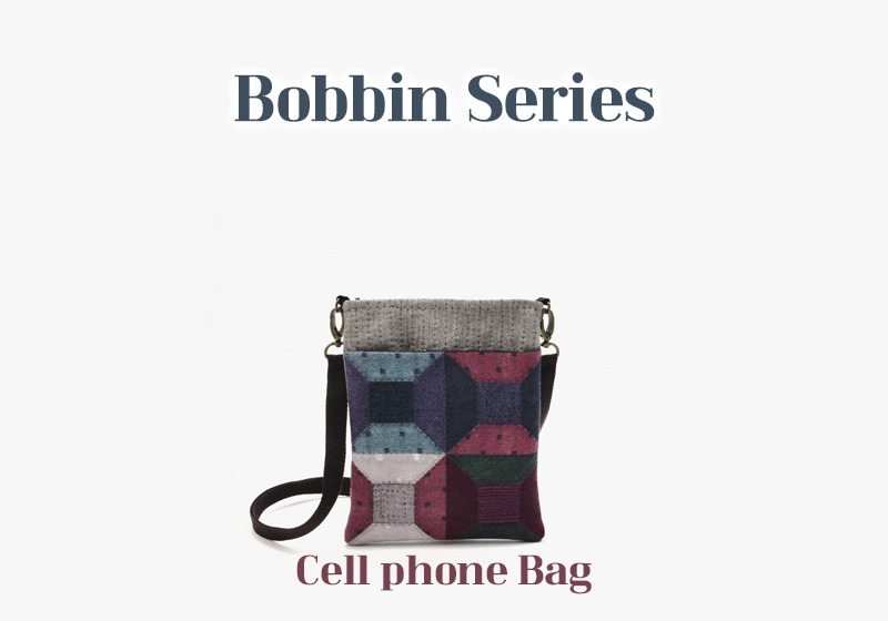 퀼트 초보자용 보빈 핸폰가방 퀼트 가방 DIY 패키지 이미지