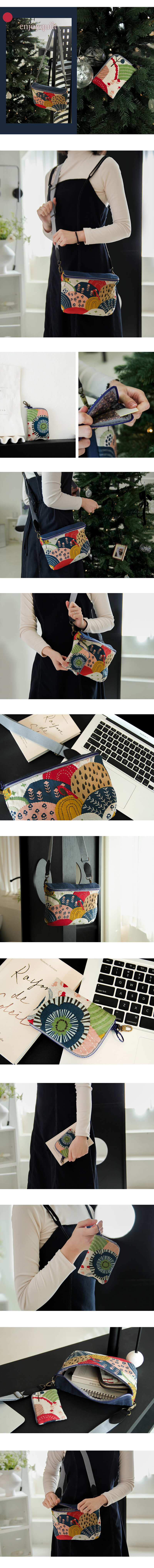 바이핸즈 붐붐백 반지갑 세트 완성 예시 가방과 반지갑 구성