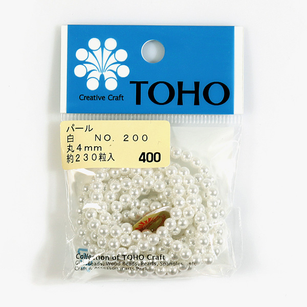 퀼트의시작은? 엔조이퀼트와 함께,[토호] 장식용 진주구슬 - 4mm #2000-200-4