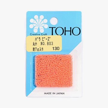 [토호] 원형의 공예용 바라비즈 - 803(소) bara#650-803(소) (set)
