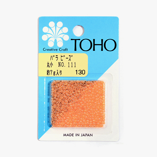 [토호] 원형의 공예용 바라비즈 - 111(소) bara#650-111(소)