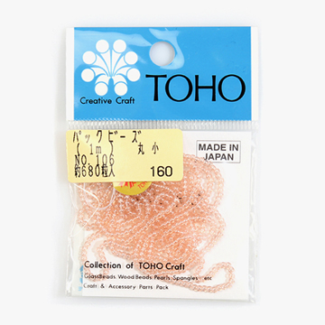 [토호] 플라스틱 원형 비즈 - NO.106(소) (set)