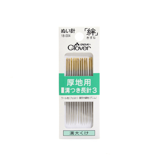 [크로바] 손바늘 長3호 (두꺼운원단용) 18-004