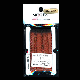 [모쿠바] 리본자수실-폴리_레이온 7mm-011