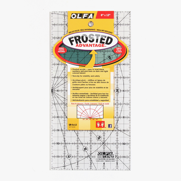 퀼트의시작은? 엔조이퀼트와 함께,[OLFA] 올파 논슬립 그리드 자 (12inch) QR-6x12