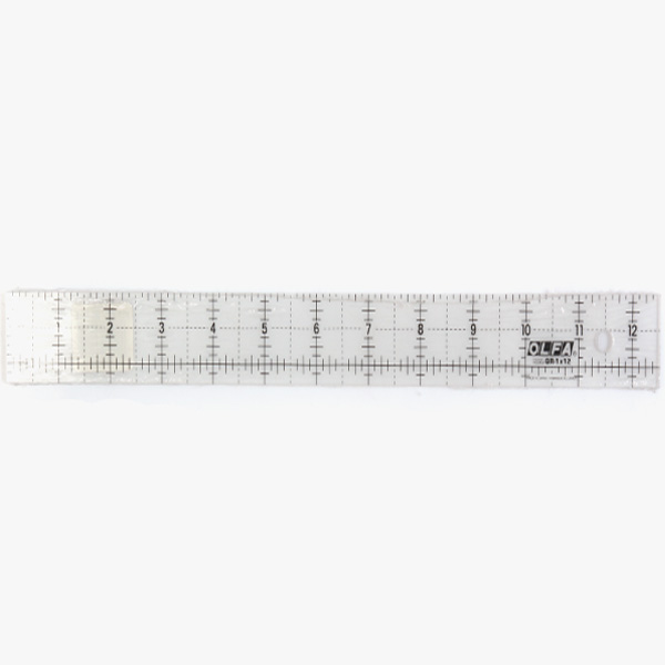퀼트의시작은? 엔조이퀼트와 함께,[OLFA] 올파 논슬립 그리드 자 (12inch) QR-1x12