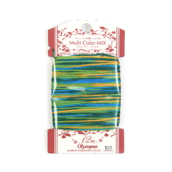 [올림푸스]25번 자수실 멀티컬러믹스 M9