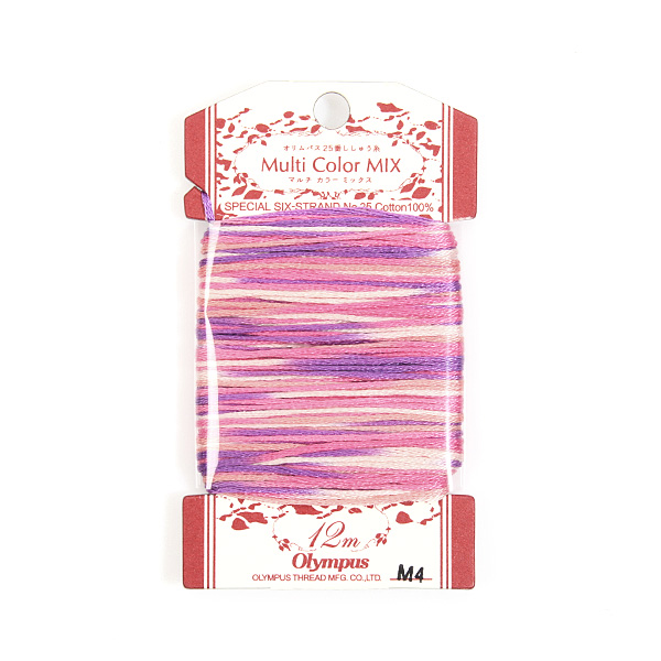 [올림푸스]25번 자수실 멀티컬러믹스 M4