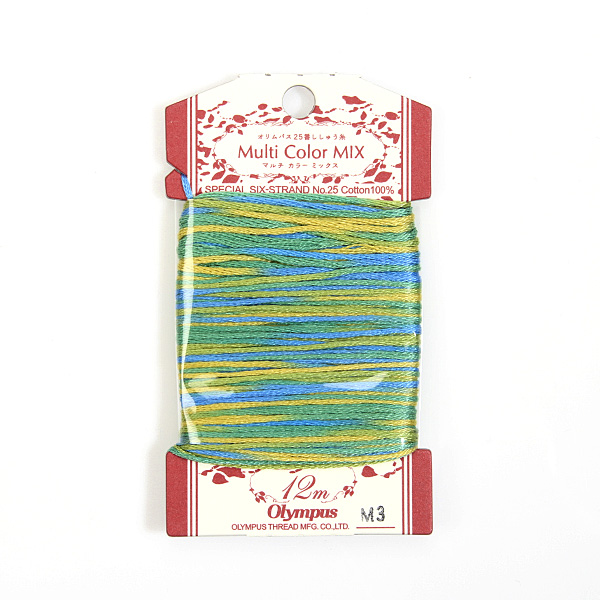 [올림푸스]25번 자수실 멀티컬러믹스 M3