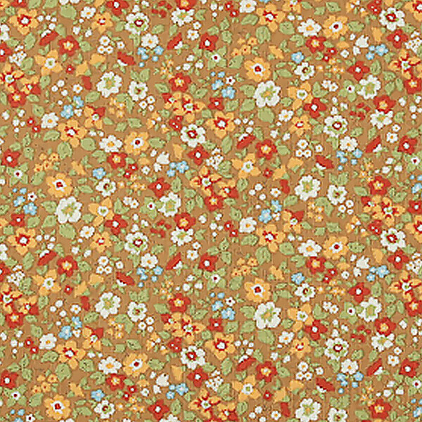 [올림푸스]푸와리빈티지 프린트 원단-허니