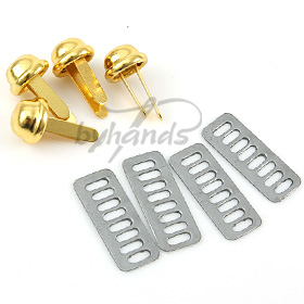 [가방부자재] 골드 소꼬발(가방발) 둥근형 4개 1SET - 大