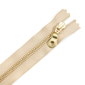 [YKK] 금색 메탈지퍼 3호(30cm)-모카 (개)