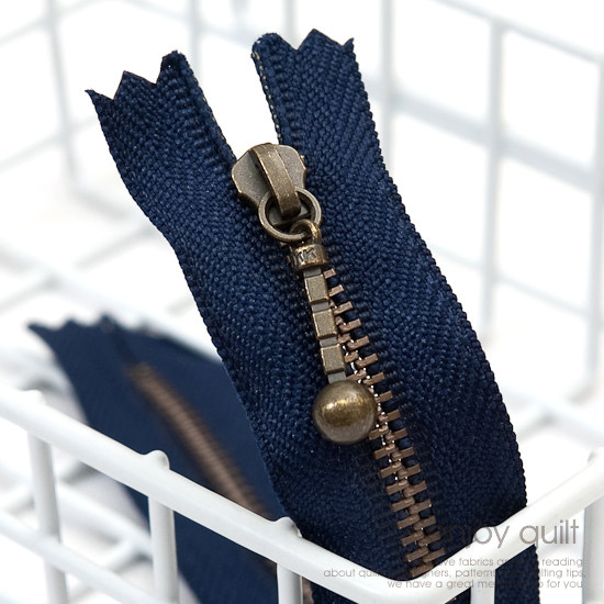 [YKK] 청동지퍼1(35cm)-네이비