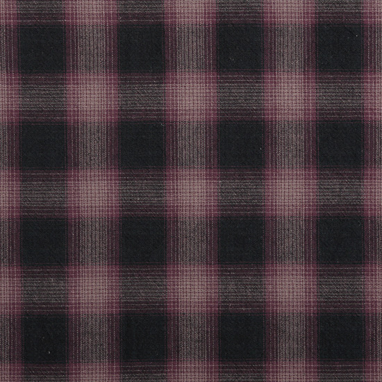 [바이핸즈] 빈티지 선염체크 원단-자주색