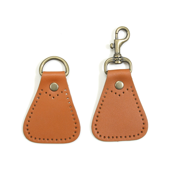 [바이핸즈]청동가죽 고리-카멜