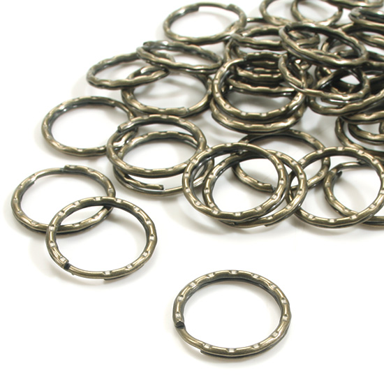 [가방부자재] 청동 엠보 원형 키고리-내경25mm(50개 세트)