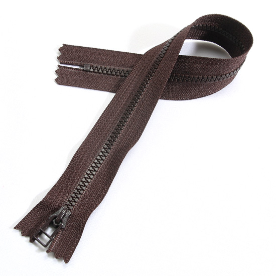 [YKK] 비슬론 지퍼 3호(30cm)-브라운