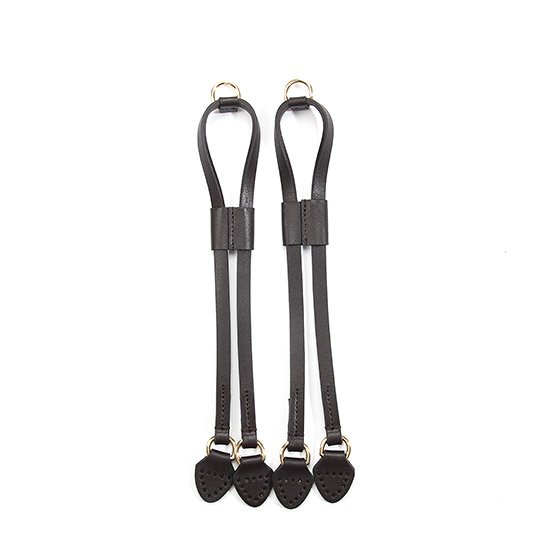 [바이핸즈] 명품 가죽 조리개끈-브라운