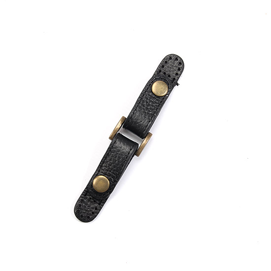 [바이핸즈] 가방 사이드 여밈 장식-블랙(엠보)