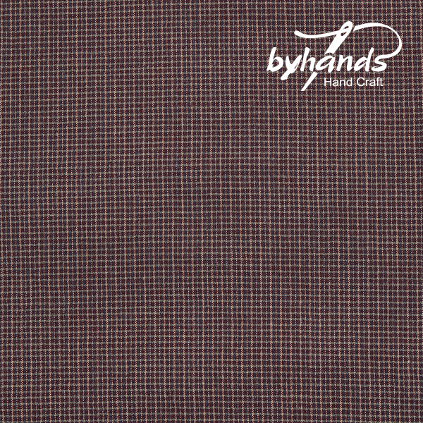 [바이핸즈] 잔체크 선염체크원단 - 블루퍼플