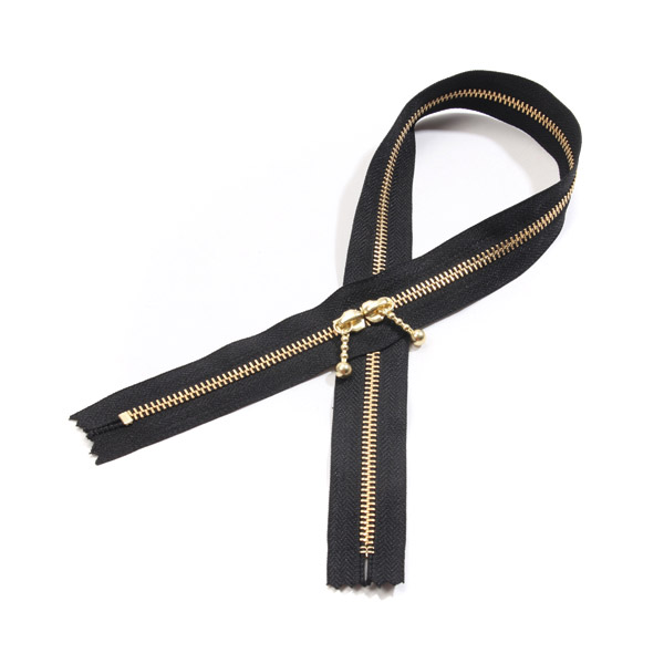 퀼트의시작은? 엔조이퀼트와 함께,[YKK] 금색 메탈 양면지퍼 5호(60cm)-검정