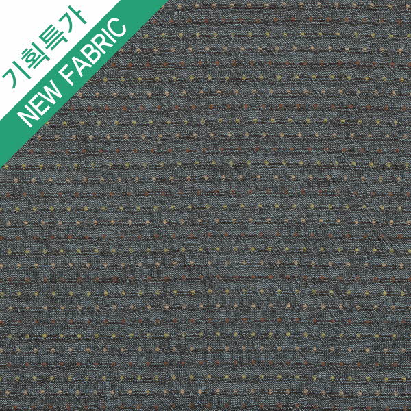 [선염체크] 라인스티치 27x 선염체크원단-그레이블루