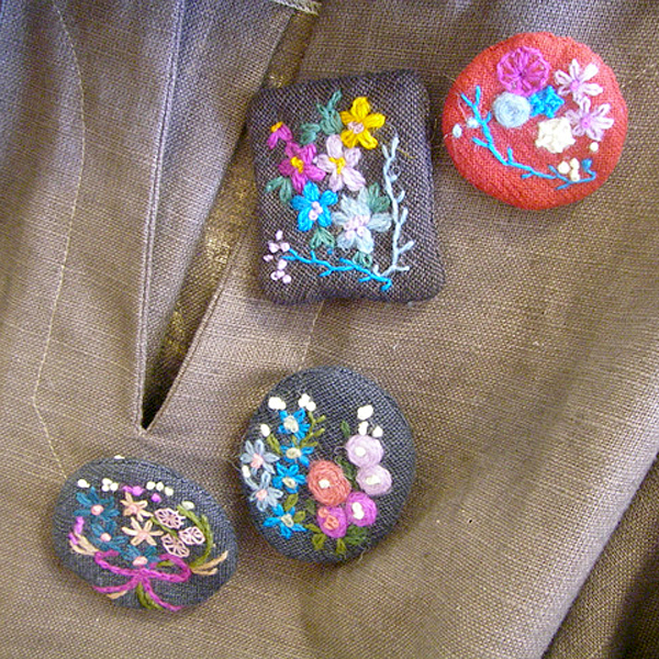 [티라] 자수패키지 엣지 브로치