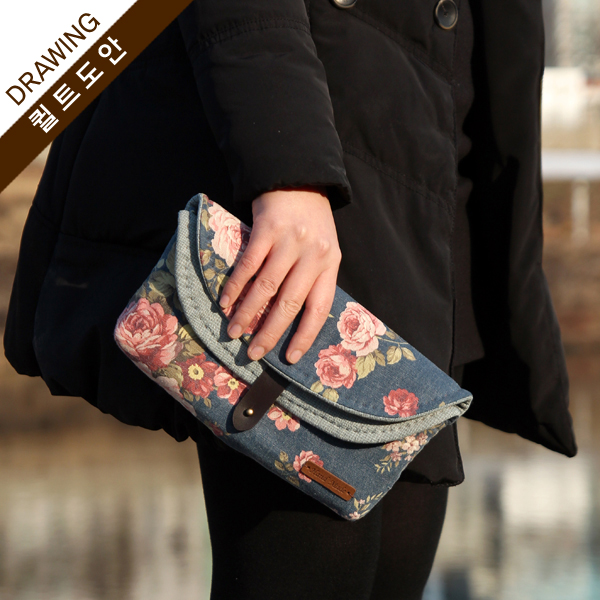 [바이핸즈] 빈티지 파우치&클러치 퀼트도안