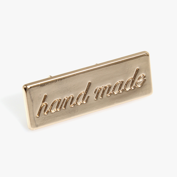 [퀼트부자재] 사각 필기체 핸드메이드 라벨 42mm - 골드