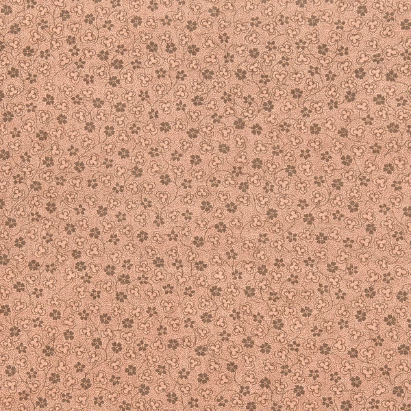 [코튼프린트] 크로바 프린트원단 - 핑크