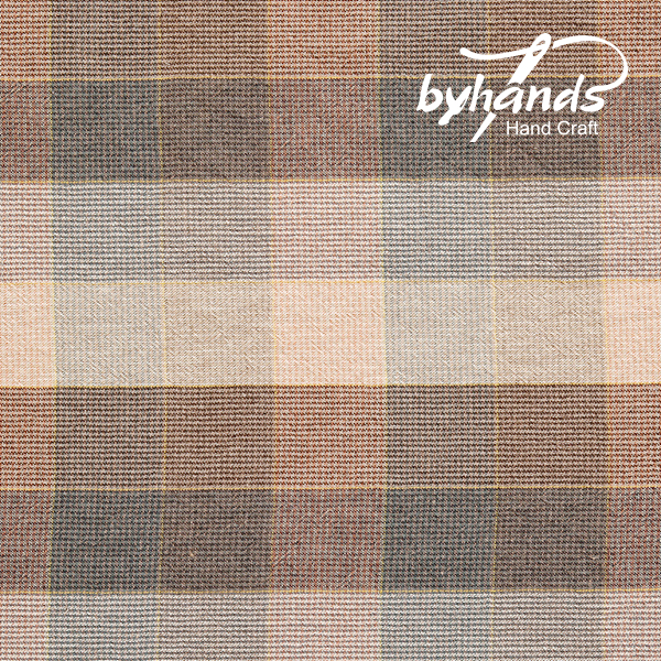 [바이핸즈] 유로멀티미니체크 선염체크원단 - 소프트핑크 (1yd)