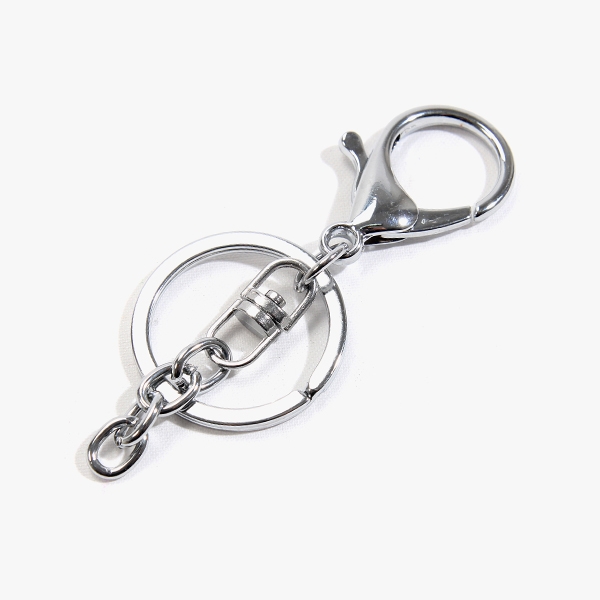 [장식부자재] 금속 열쇠고리 - 실버