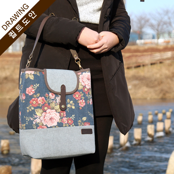 [바이핸즈] 퀼트도안 - 빈티지 숄더백