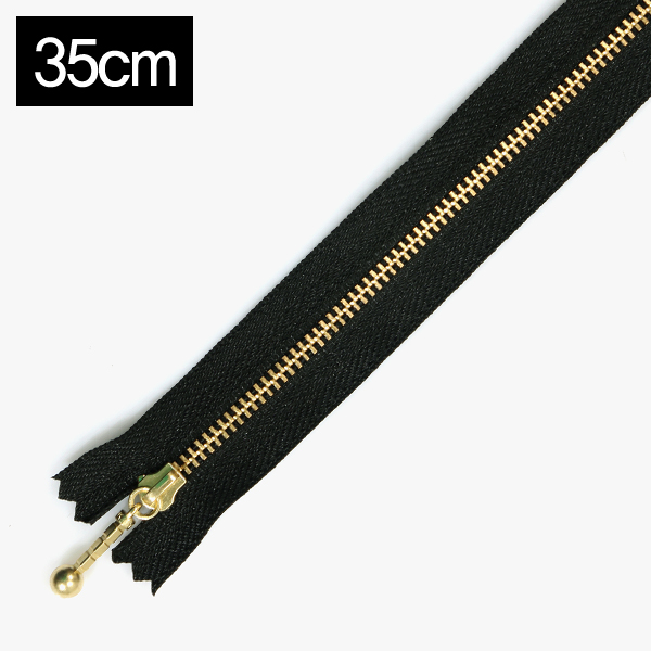 퀼트의시작은? 엔조이퀼트와 함께,[YKK] 금색지퍼 1 (35cm) - 블랙