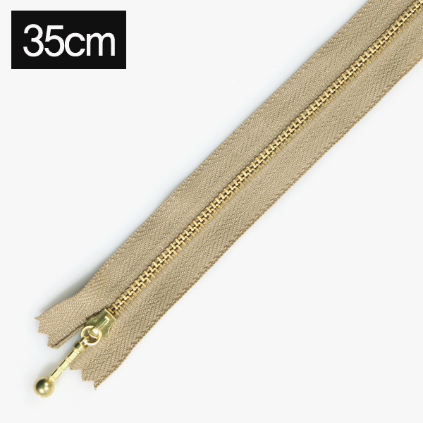 퀼트의시작은? 엔조이퀼트와 함께,[YKK] 금색지퍼 1 (35cm) - 모카