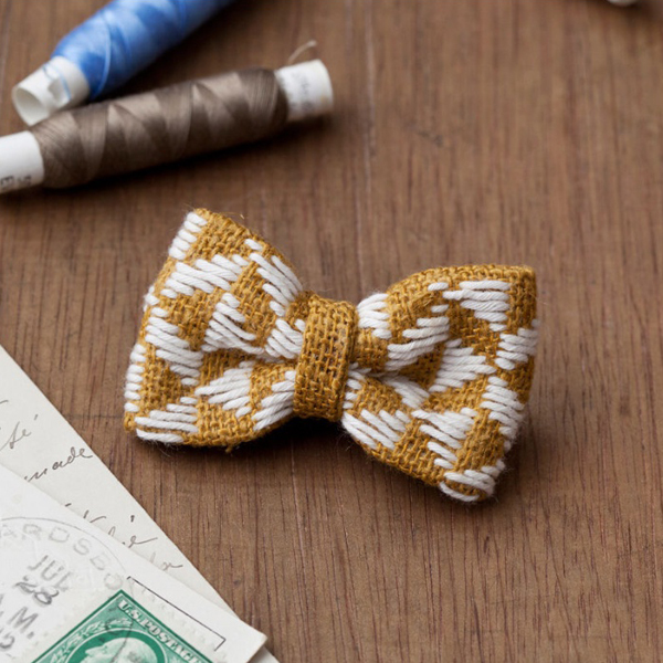 [자수패키지] 요네야마치호의 코긴 리본 브로치 - 선플라워