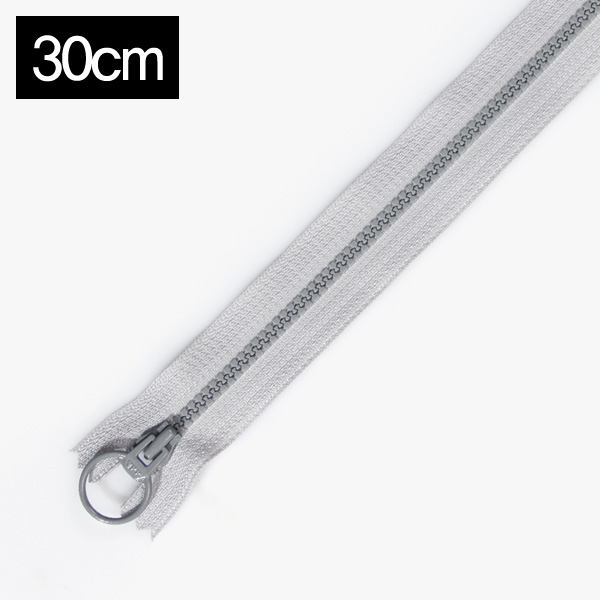 퀼트의시작은? 엔조이퀼트와 함께,[YKK] 비슬론 콤비 지퍼 3호(30cm) - 라이트그레이(그레이)