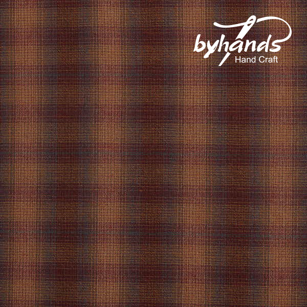 [바이핸즈] 클래식 글렌체크 선염체크원단-레드퍼플(더블롤링 10YD)