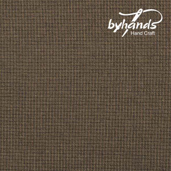 [바이핸즈] 트렌드 미니체크 선염원단 - 라이트브라운(더블롤링 10YD)